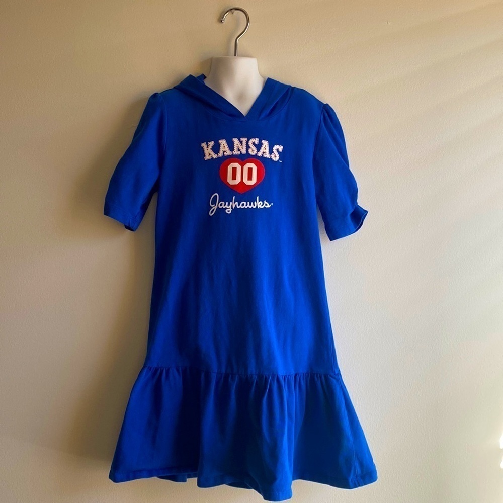 Chica-d KU Jayhawks Girls Dress 10 - Picture 2 of 5